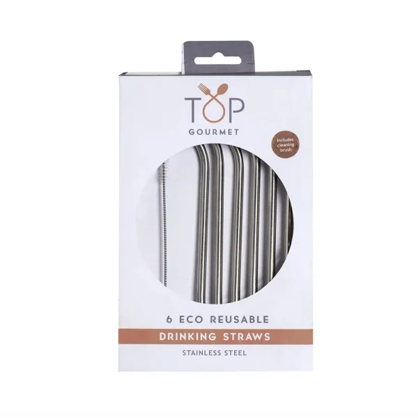 6 Eco-Friendly Reusable Metal Straws with Cleaning Brushes 6 eco friendly reusable metal 0 1752847042 - DIVERSTIMENTI