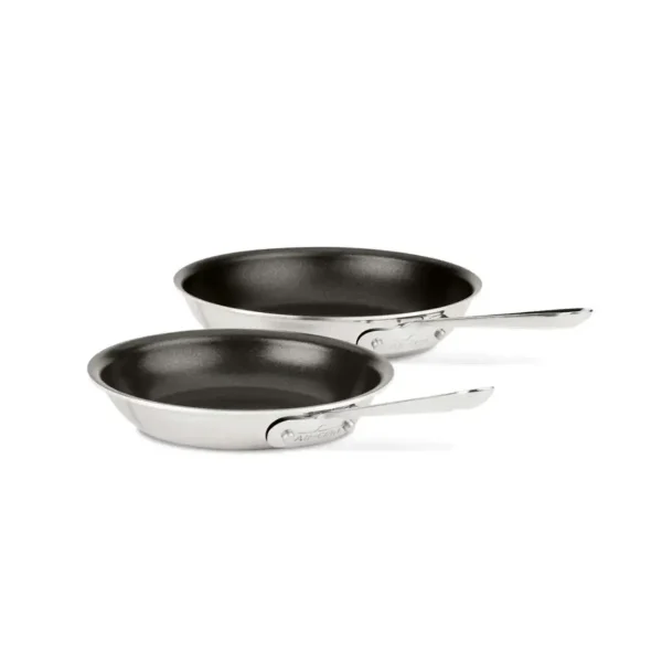 All-Clad D3 Tri-Ply Fry Pans: 8 & 10 Inch Set all clad d3 tri ply fry pans 8 0 1752848329 - DIVERSTIMENTI