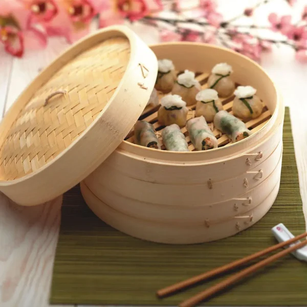Bamboo Steamer 2-Tier Stackable for Asian Cooking bamboo steamer 2 tier stackabl 0 1752848148 - DIVERSTIMENTI