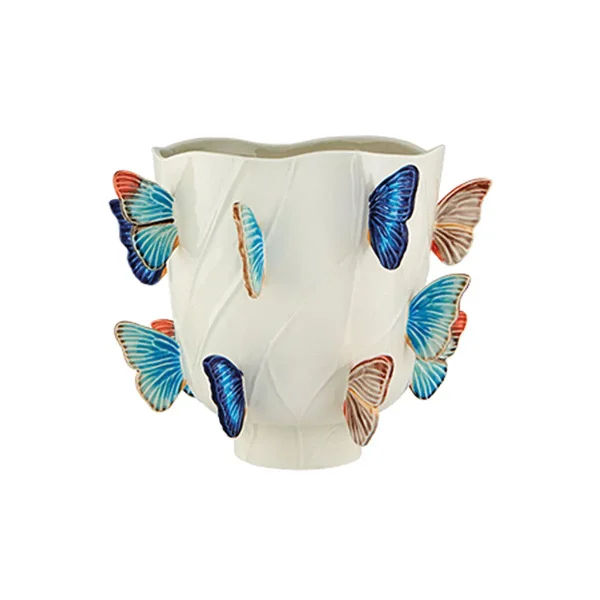 Bordallo Pinheiro Handmade Ceramic Butterfly Vase 30cm Floral bordallo pinheiro handmade cer 0 1752847977 - DIVERSTIMENTI