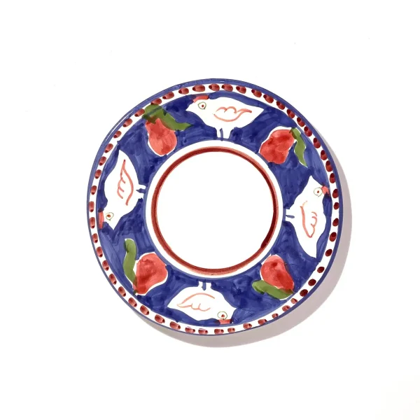 Elegant Blue/Red Amalfi Gallina Dinner Plate - Size 7 elegant bluered amalfi gallina 0 1752847763 - DIVERSTIMENTI