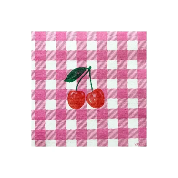 Francoise Paviot Cherry Print Cocktail Napkins - Perfect Party Essentials francoise paviot cherry print 0 1752848327 - DIVERSTIMENTI