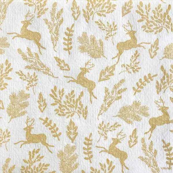 Francoise Paviot Elegant Golden Forest Linen Dinner Napkins Set 4 francoise paviot elegant golde 0 1752848530 - DIVERSTIMENTI