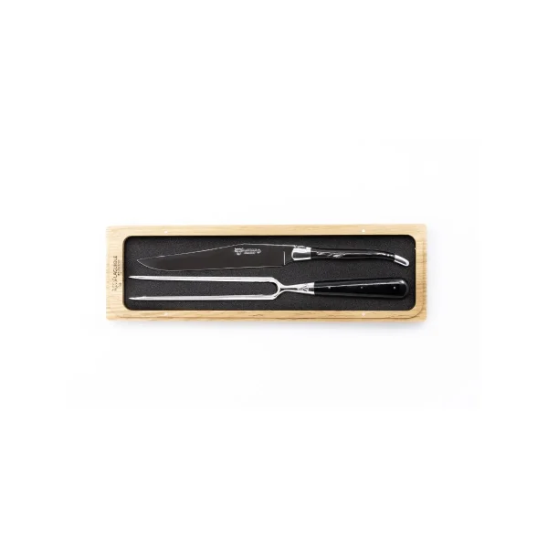 Laguiole Carving Set - Knife & Fork with Buffalo Horn Handles laguiole carving set knife for 0 1752848056 - DIVERSTIMENTI