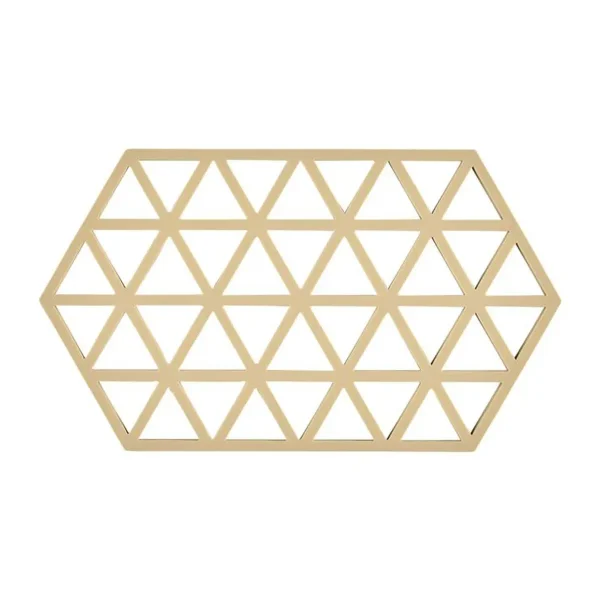 Large Sand-Colored Silicone Triangle Hot Pad Trivet for Kitchen large sand colored silicone tr 0 1752848010 - DIVERSTIMENTI